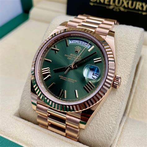 day date rolex everose gold|Rolex Day-Date 40 228235.